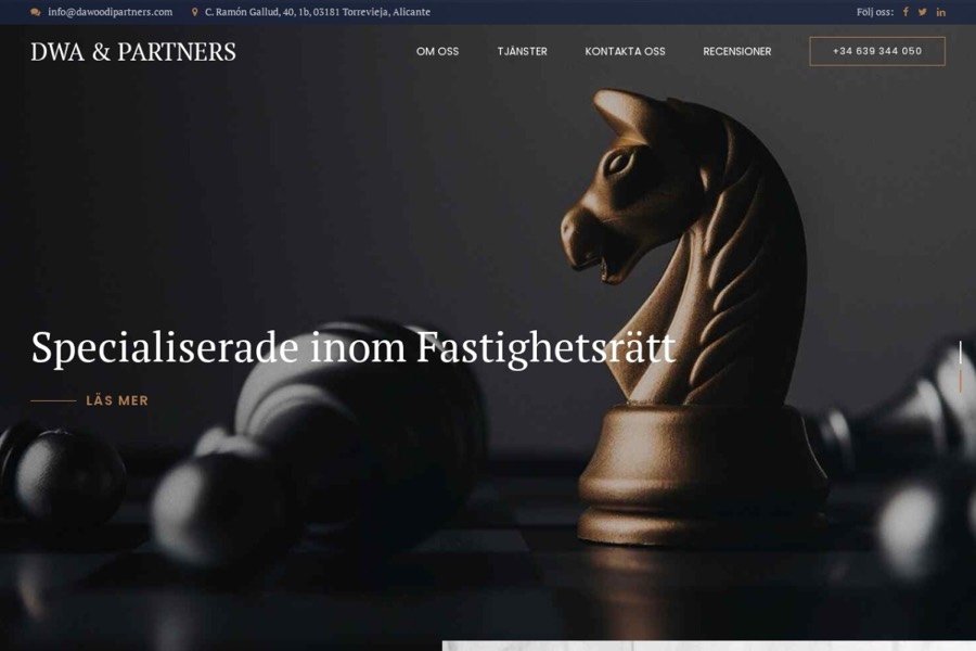 DWA & Partners law firm website preview